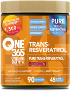 Trans Resveratrol Supplement with Quercetin Antioxidant