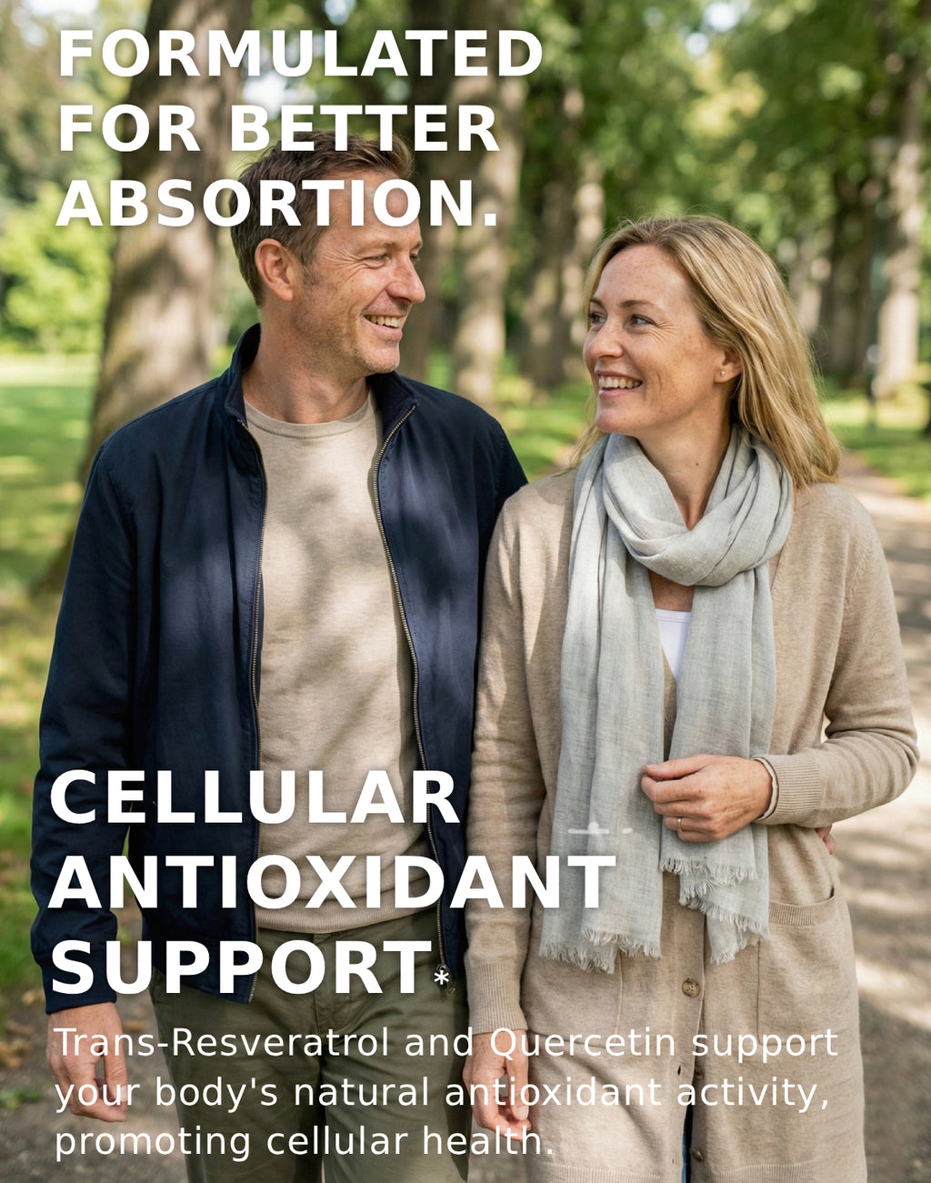 Trans Resveratrol Supplement with Quercetin Antioxidant